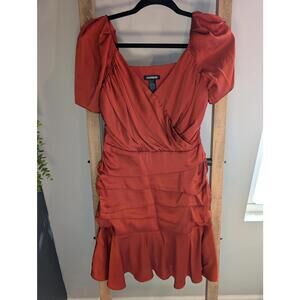 Express Dress Burnt Orange- Size 6 Party Dress